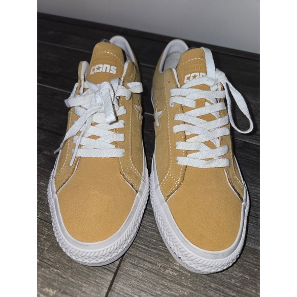 NEW Converse Mens 9/Womens 10.5 One Star Pro Ox Suede Golden Sundial Shoes  E-11 - Picture 3 of 11